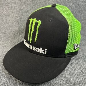 RARE Men’s Kawasaki Monster Energy Race Team Hat Athlete Only SnapBack Hat